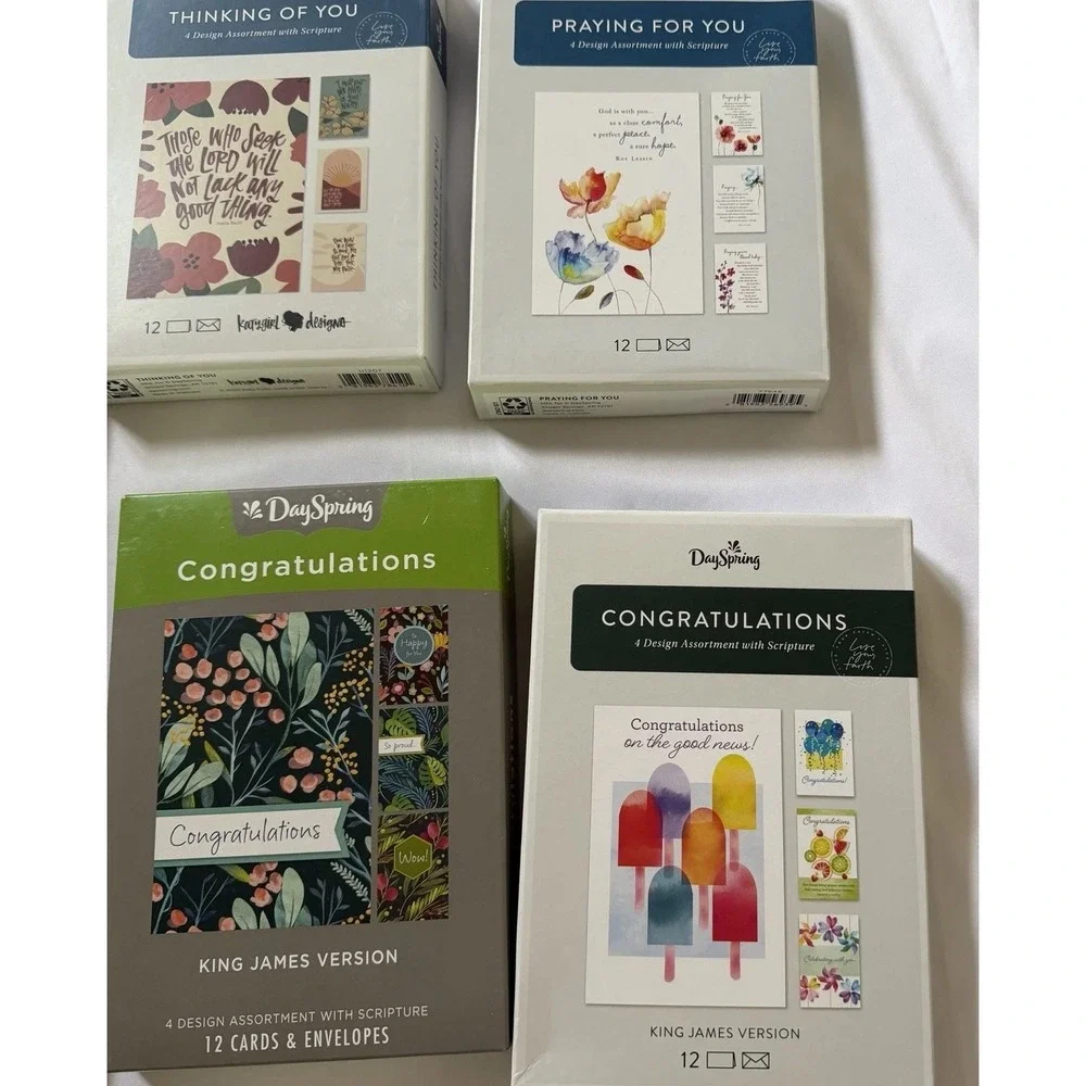 Lot Of 11 DaySpring Christian Greeting Card‎ Box Sets Sympathy Birthday Baby